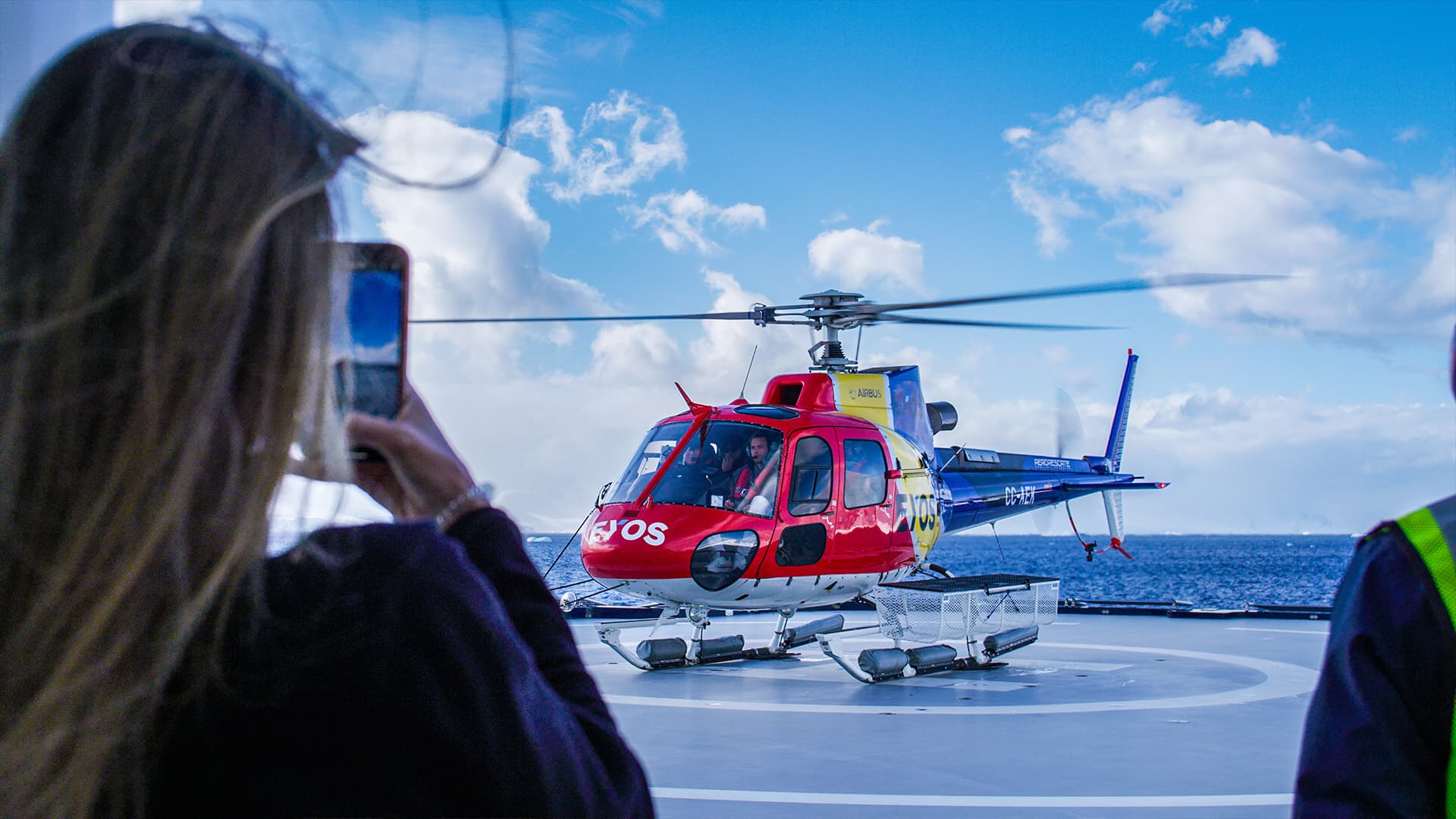 Octopus Expedition Yacht | On Board Helicopter