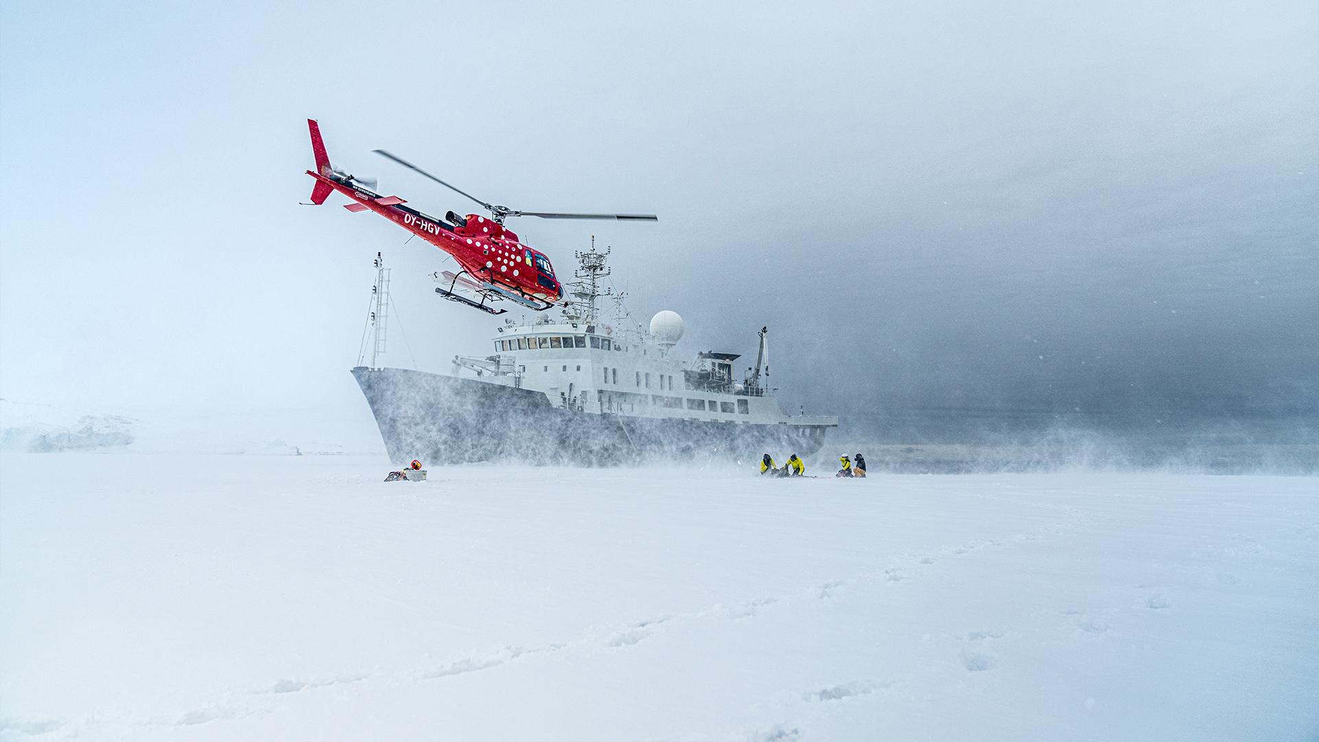 Helicopter In Greenland | EYOS Expeditions