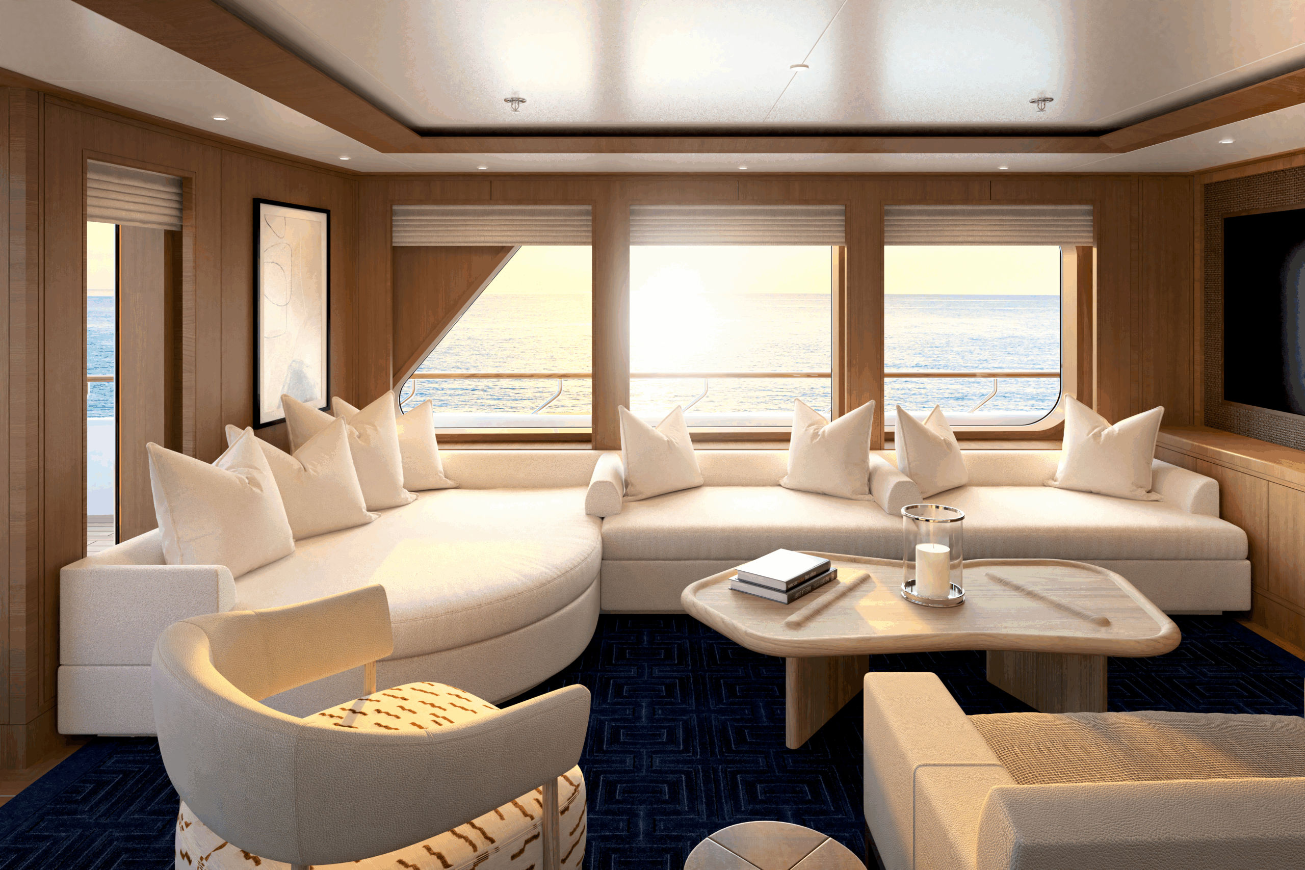 Solace Yacht | Main Salon | EYOS Expeditions