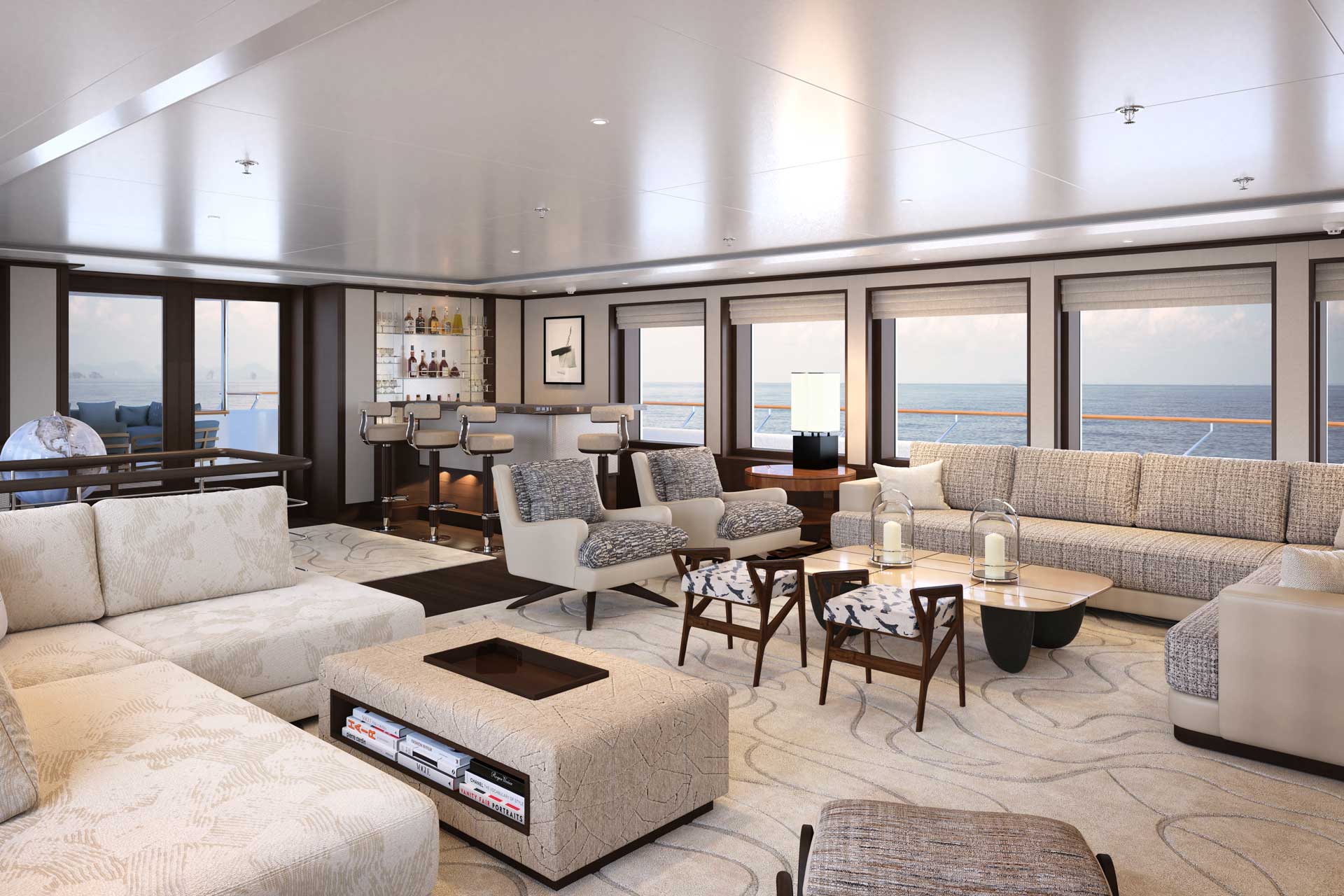 Solace Yacht | Main Salon | EYOS Expeditions